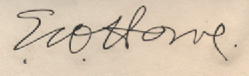Ed Howe's signature