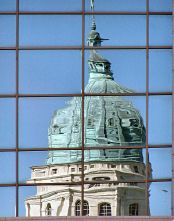 Capitol dome reflection