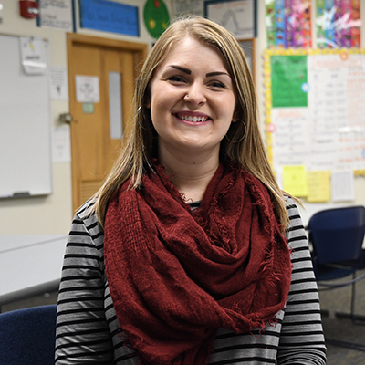 Hannah Poort was a recipient of the Hahn Scholarship, a $5,000 award that drastically reduced her cost for college as a senior.