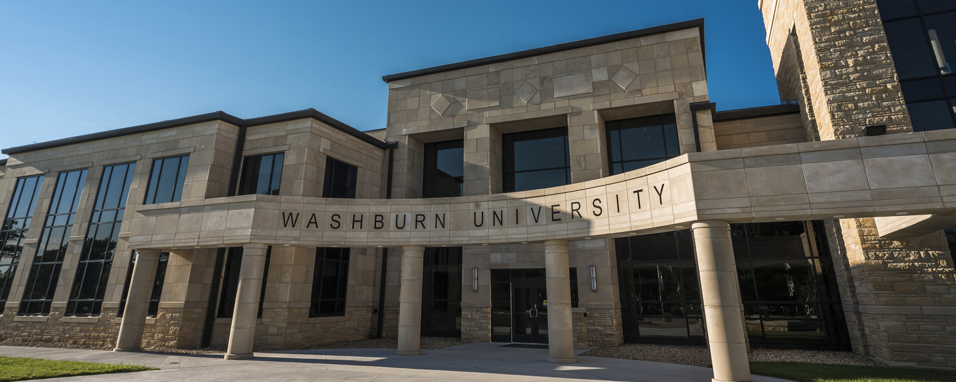 The Welcome Center at Morgan Hall is the front entrance to Washburn's campus.