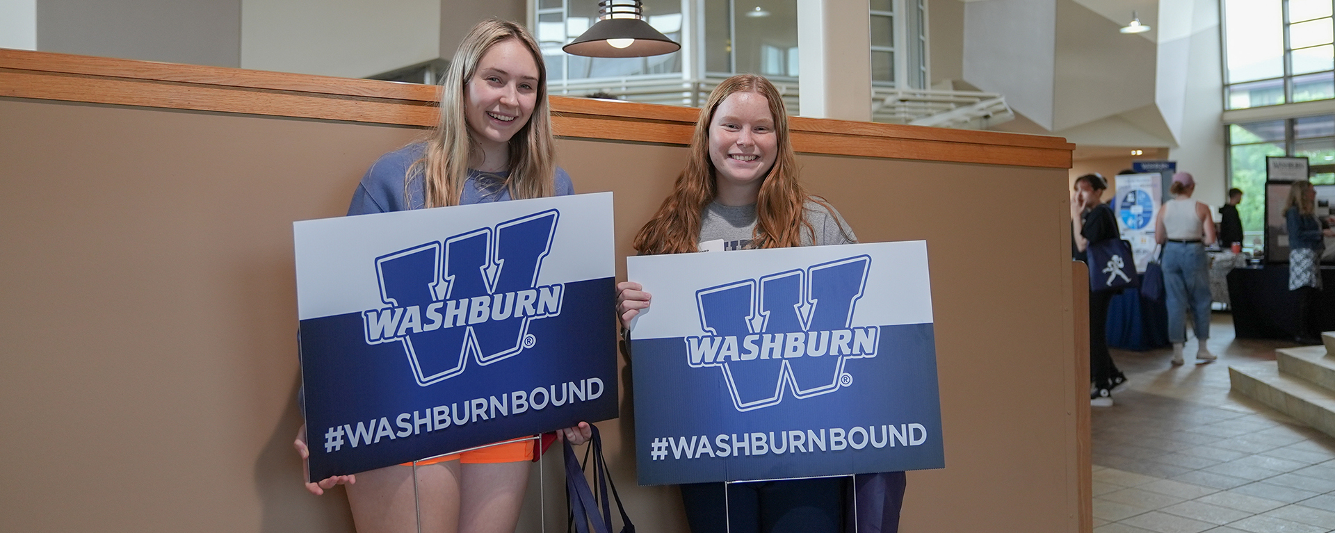 The front of Washburn's iconic Welcome Center