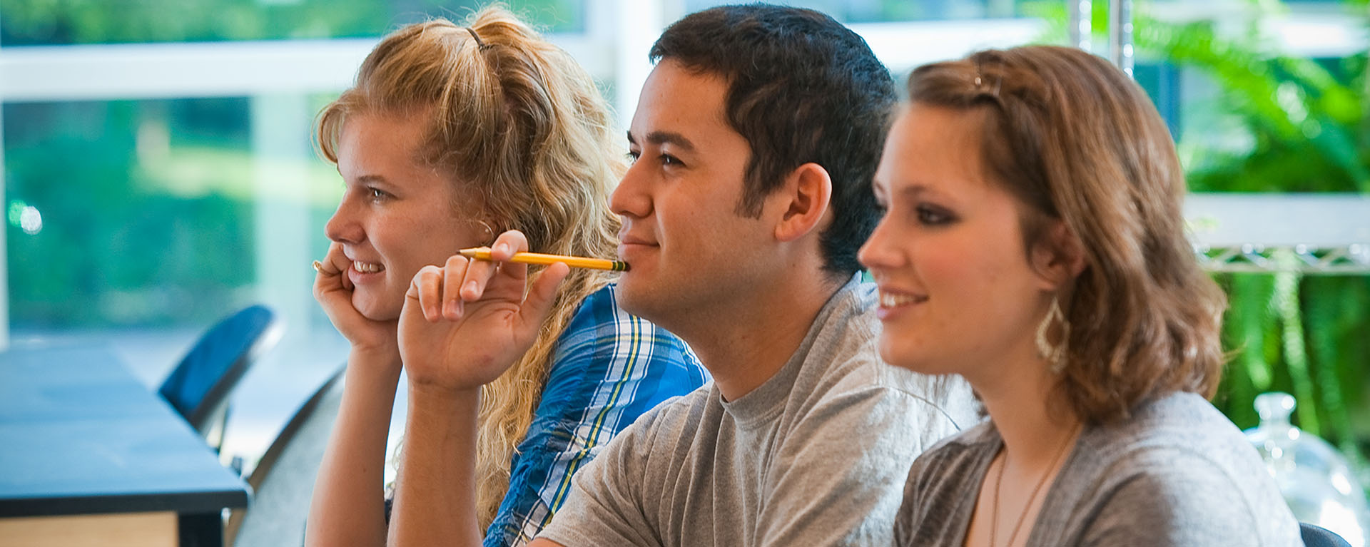 Students listen to a lecture during a science class at Washburn's Stoffer Hall.