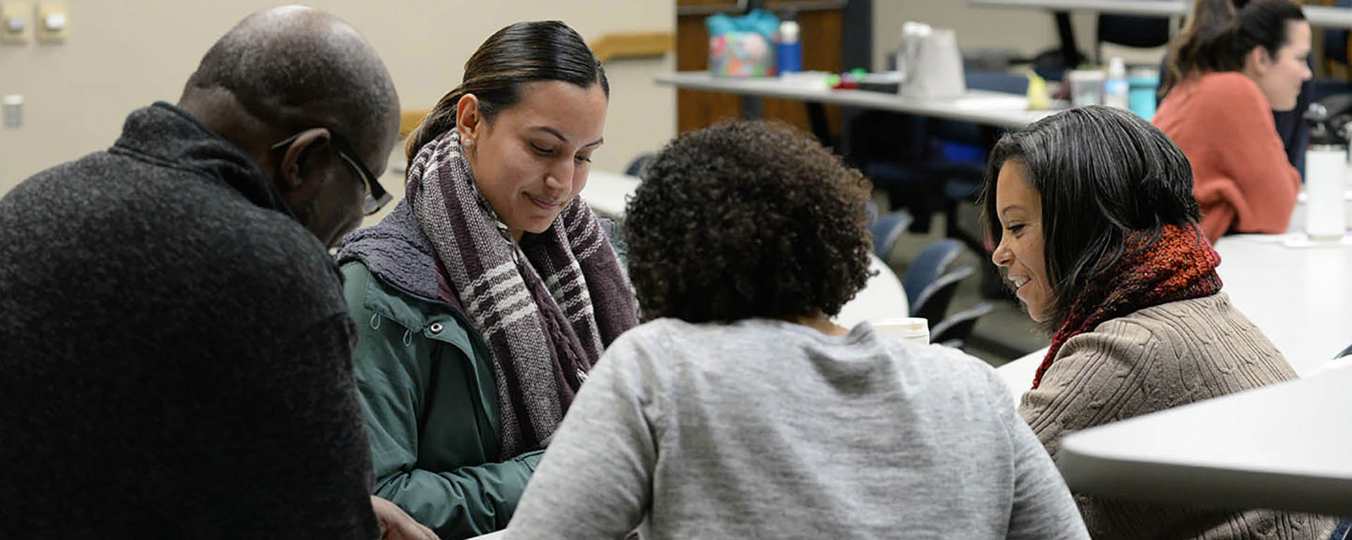 social work students in classroom