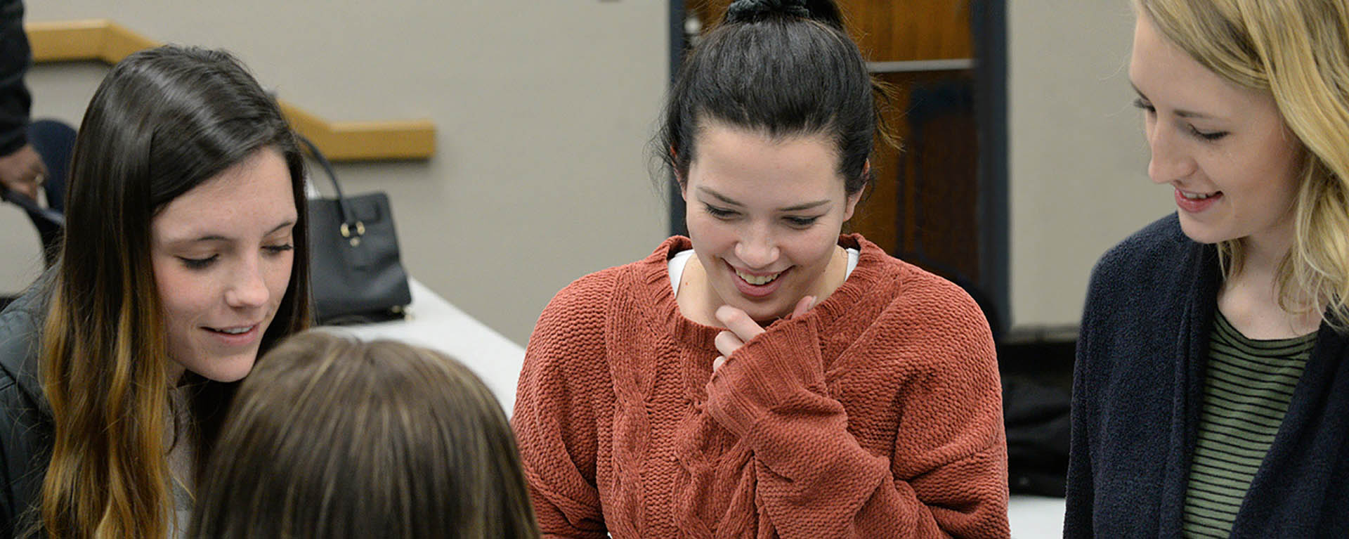 Students talk while in class