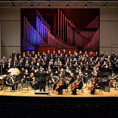 A performance on the White Concert Hall stage.