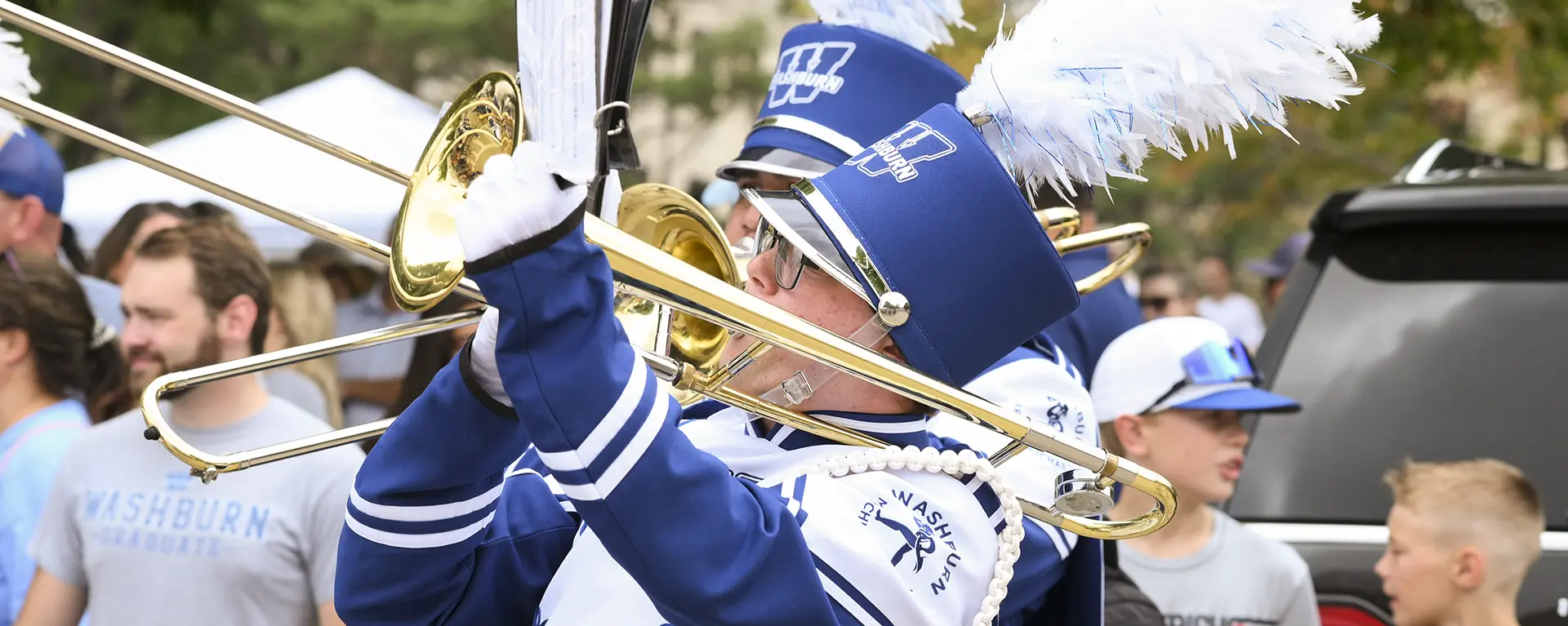 band member trombone player