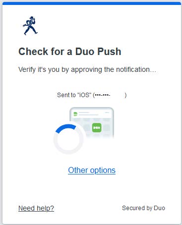 screen capture : check for duo push notification