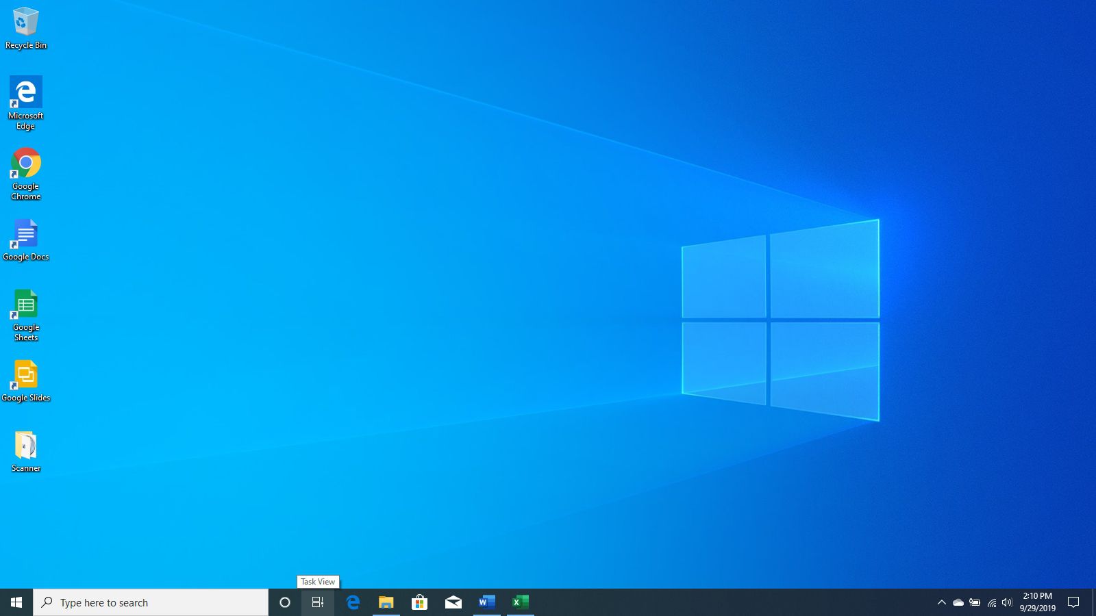 windows 10 desktop