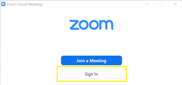 zoom sign in