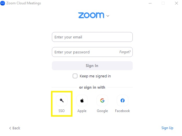 zoom sign in with sso