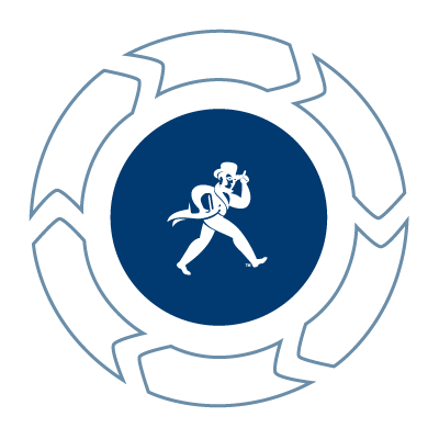 Ichabod Life cycle graphic showing Ichabod logo in the middle surrounded by 6 generic icons : 1 prospect, 2 admitted, 3 enrolled, 4 graduate, 5 alumni, 6 donor