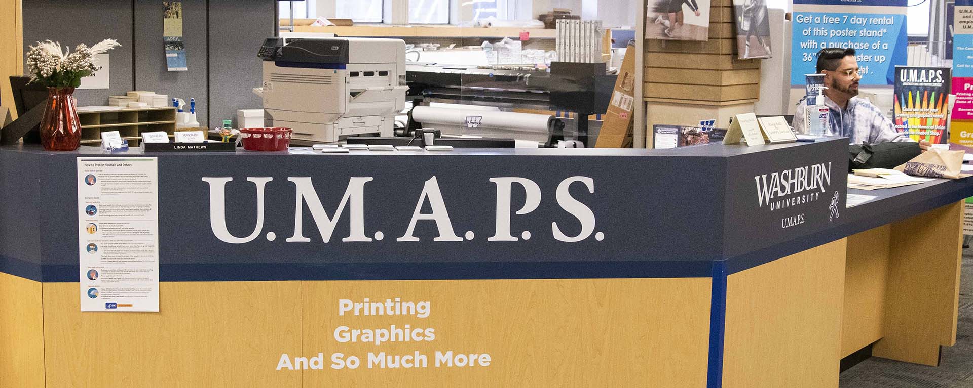 UMAPS is located in the Ichabod Shop in the Union.