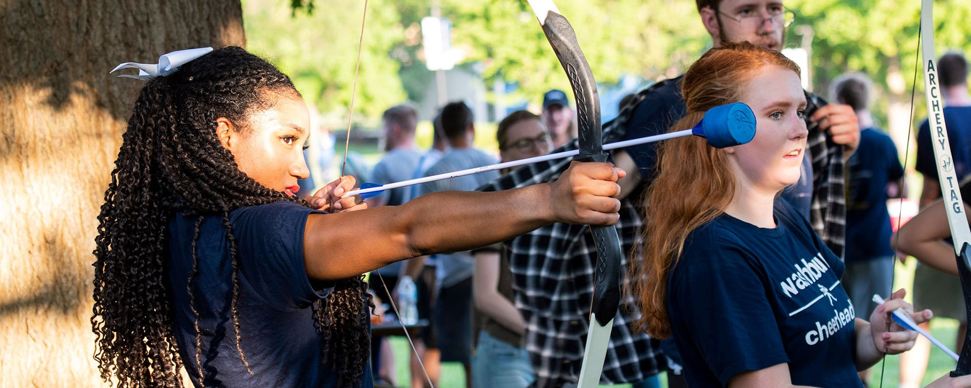 women doing archery