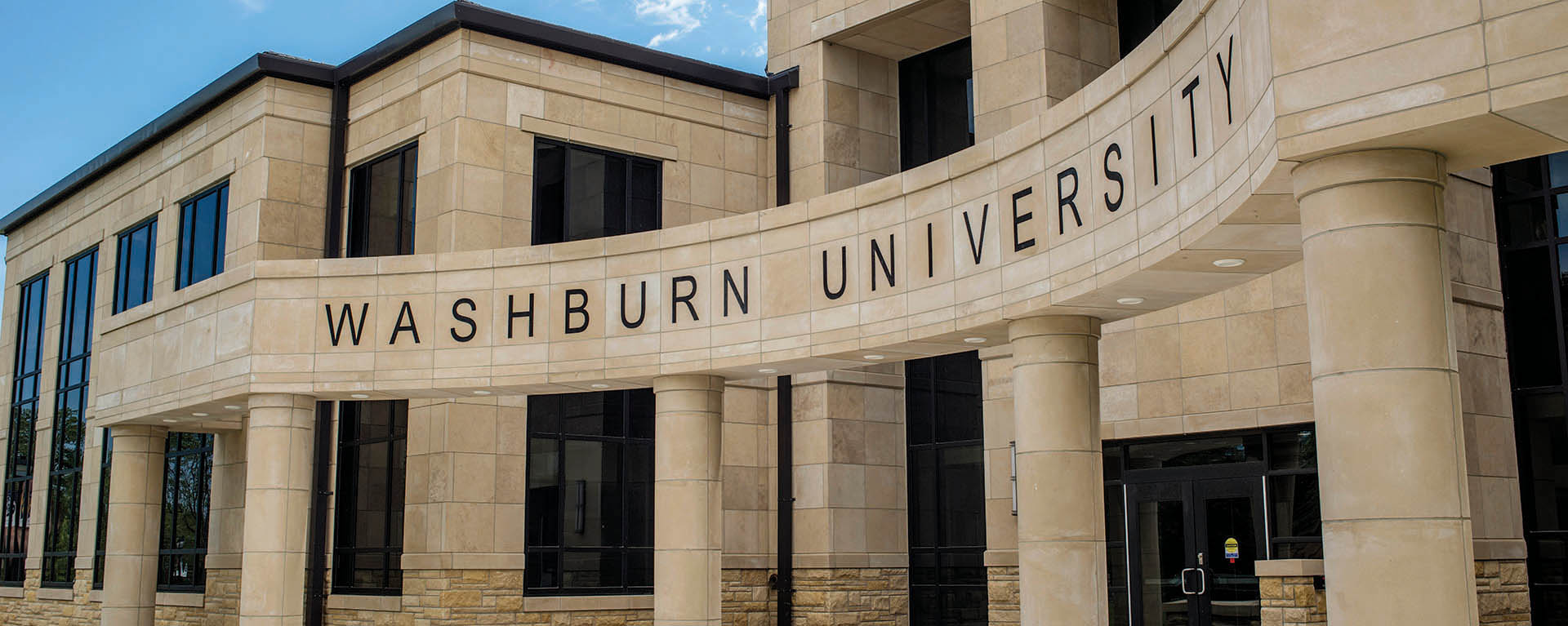 The Welcome Center is the entrance to Washburn University