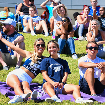 Washburn Fans on the hill in Yager Stadium