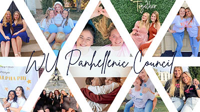 sorority members in collage of photos