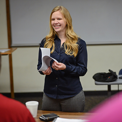 Professor teaching