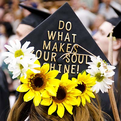 A cap says "do what makes your soul shine"