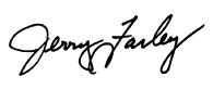 Jerry Farley's signature