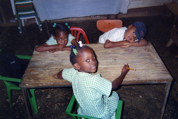 Kids at table