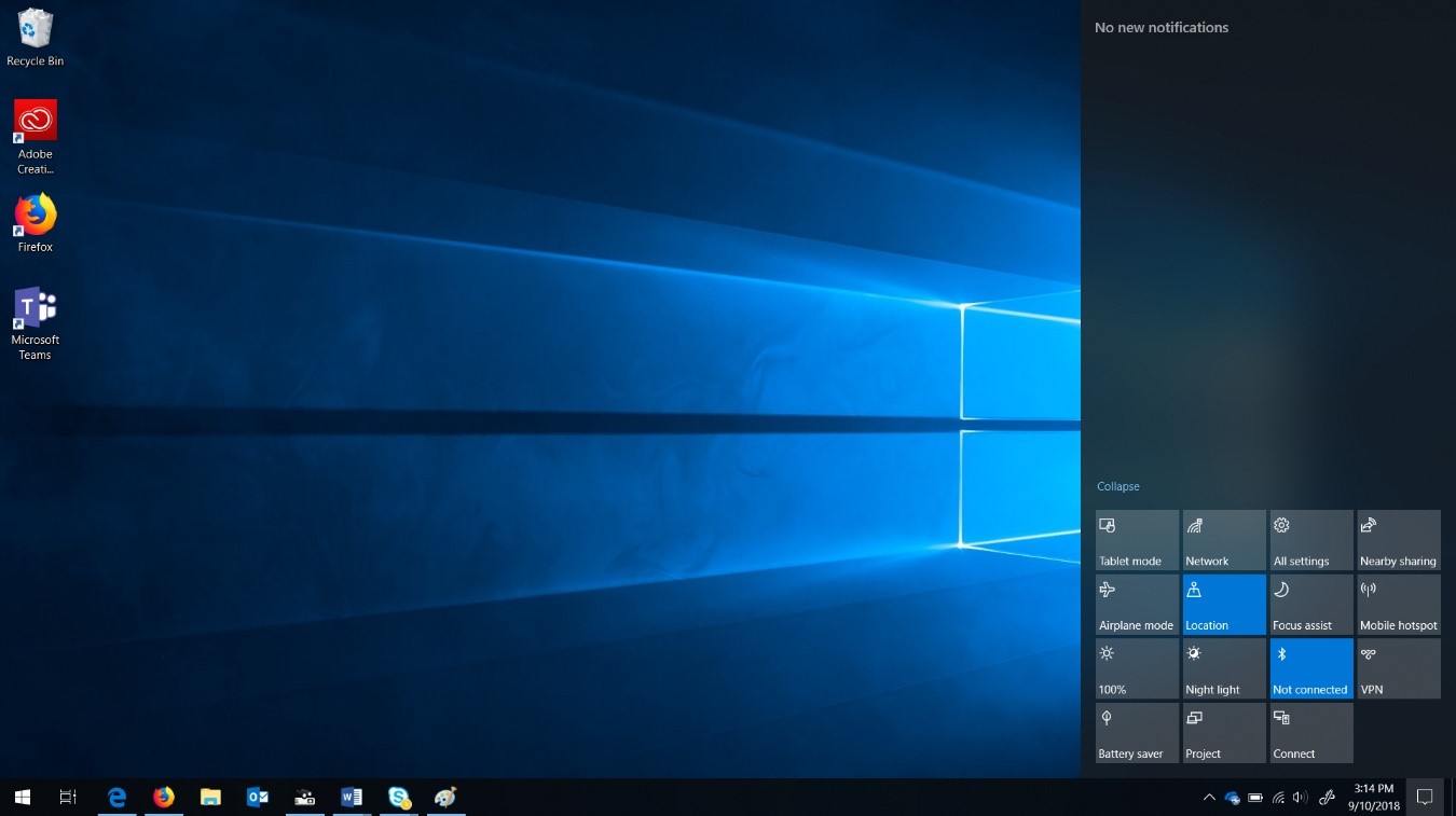 windows 10 desktop