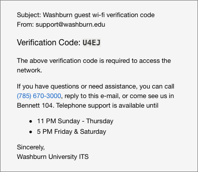 email verification screenshot