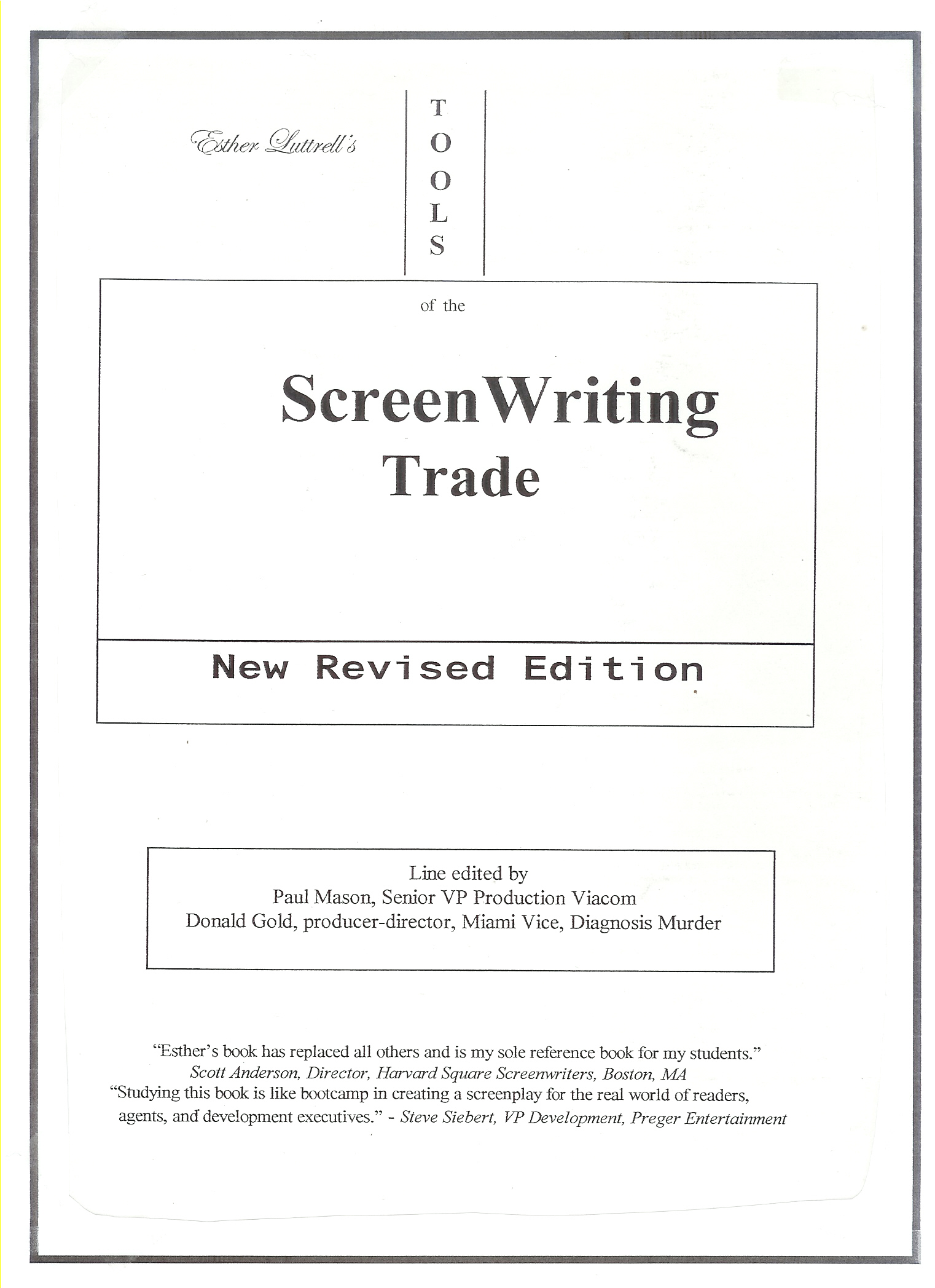 Cover of Screen Writing Trade