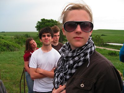 Waring School students from Beverly, Massachusetts, visit the Kansas prairie