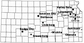 Map of Kansas