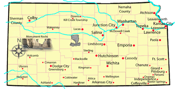 Lawrence Kansas On Map Map Of Kansas Literature, A Work In Progress