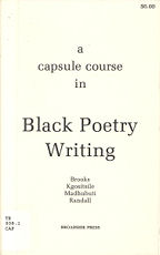 Capsule Course for Back Poetry Writers