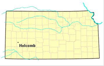 Holcomb, Kansas map