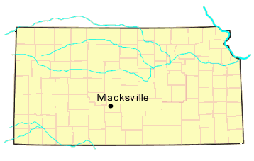 Macksville, home of Edna Walker Chandler