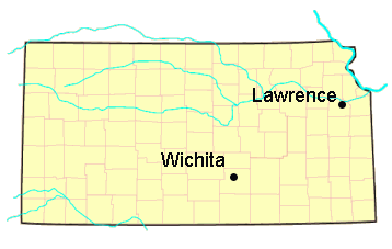 James Preston Girard Kansas Map