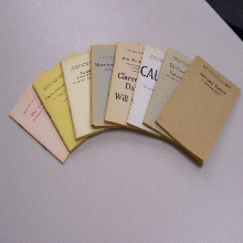 An array of Little Blue Books