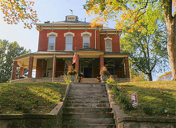 Howe's home on 3rd Street, Atchison, KS