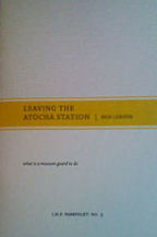 Leaving the Atocha Station, Book Cover, Ben Lerner