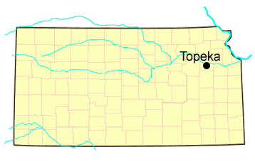 Kansas Map of Karl Menninger