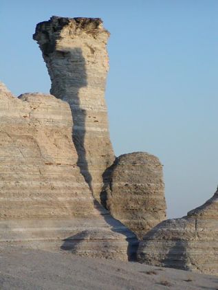 Some rocks are several stories tall