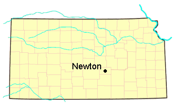 Wiebe Kansas Map