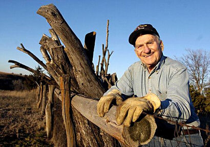 William Avery, retired, at his farm, 2005 